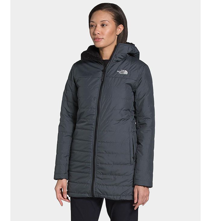 Parka The North Face Mujer Gris/Negras Mossbud Insulated Reversible 63091HDWC